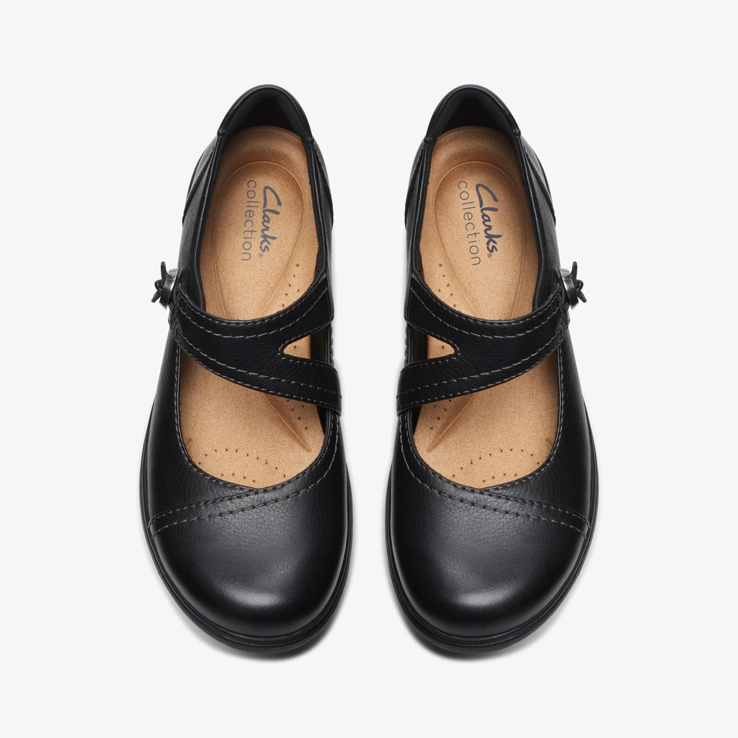 Clarks Carleigh Jane Black Leather New