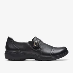 Clarks Carleigh Pearl Black Leather Cheap