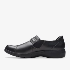 Clarks Carleigh Pearl Black Leather Cheap