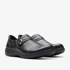 Clarks Carleigh Pearl Black Leather Cheap