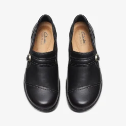 Clarks Carleigh Pearl Black Leather Cheap