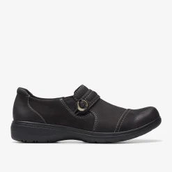 Clarks Carleigh Pearl Black Nubuck Fashion