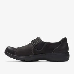 Clarks Carleigh Pearl Black Nubuck Fashion