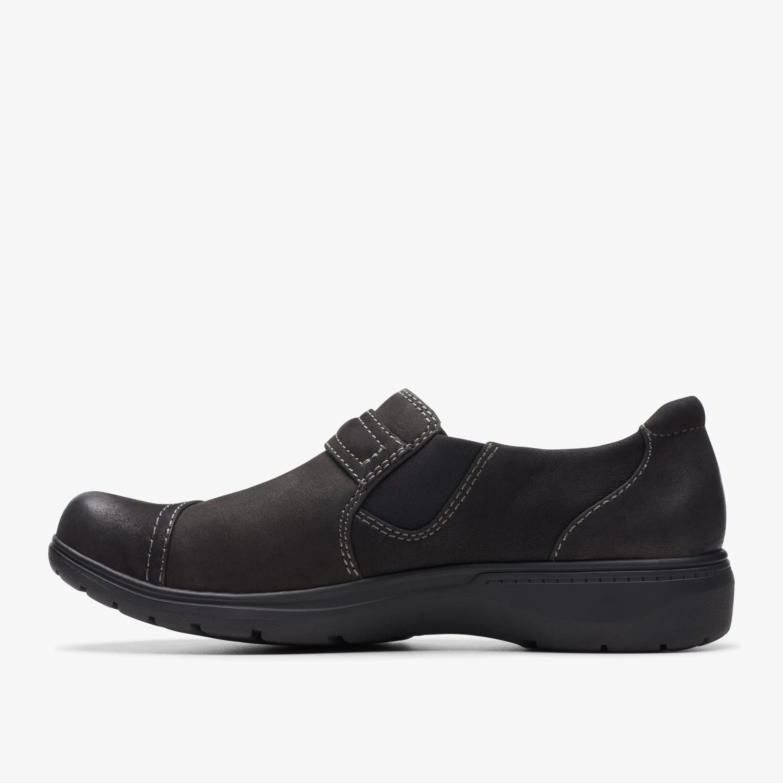 Clarks Carleigh Pearl Black Nubuck Fashion