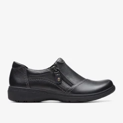 Clarks Carleigh Ray Black Leather Discount