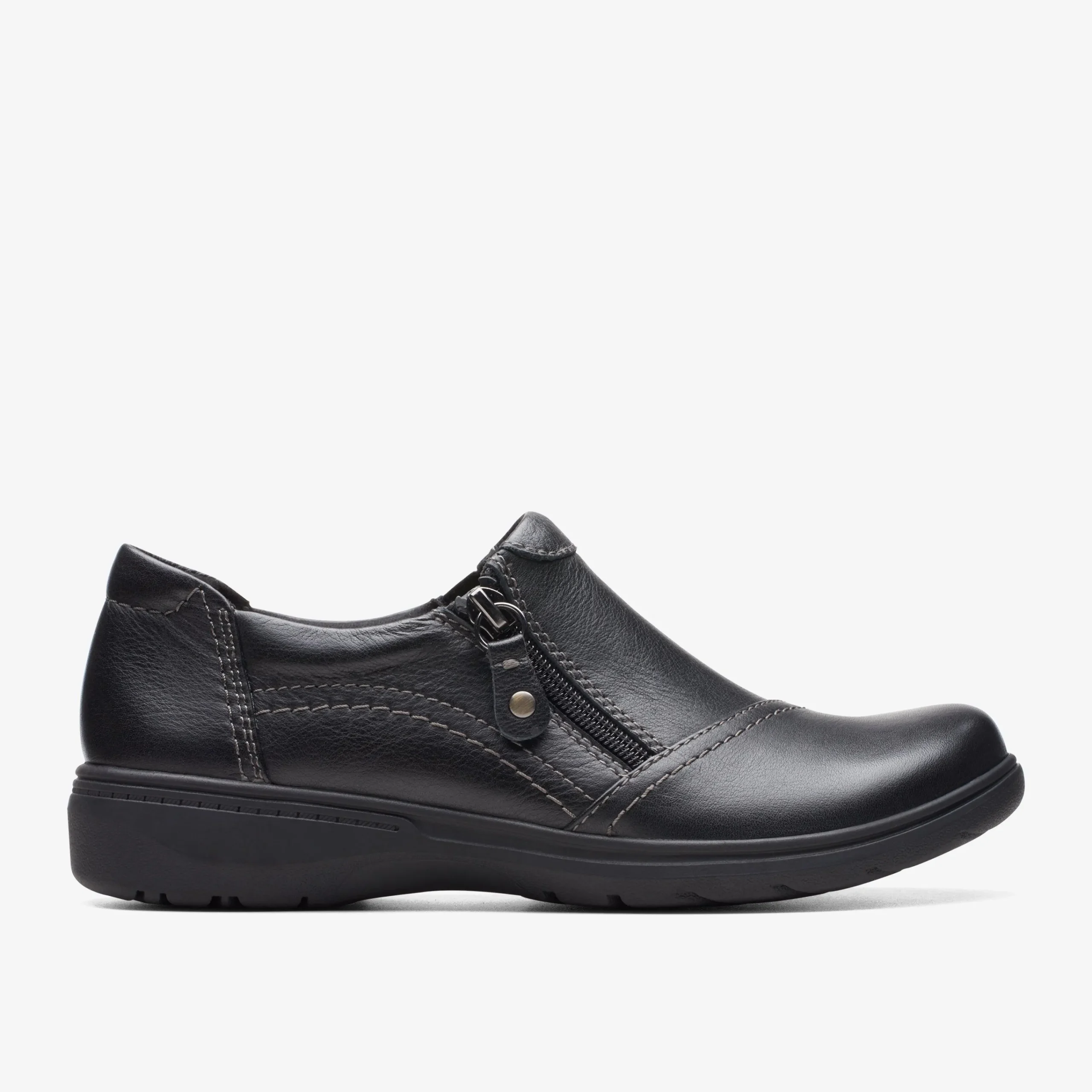 Clarks Carleigh Ray Black Leather Discount