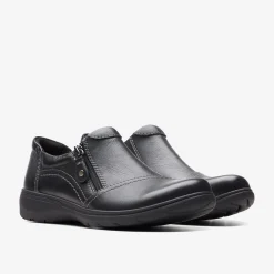 Clarks Carleigh Ray Black Leather Discount