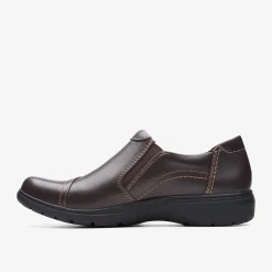 Clarks Carleigh Ray Dark Brown Leather New