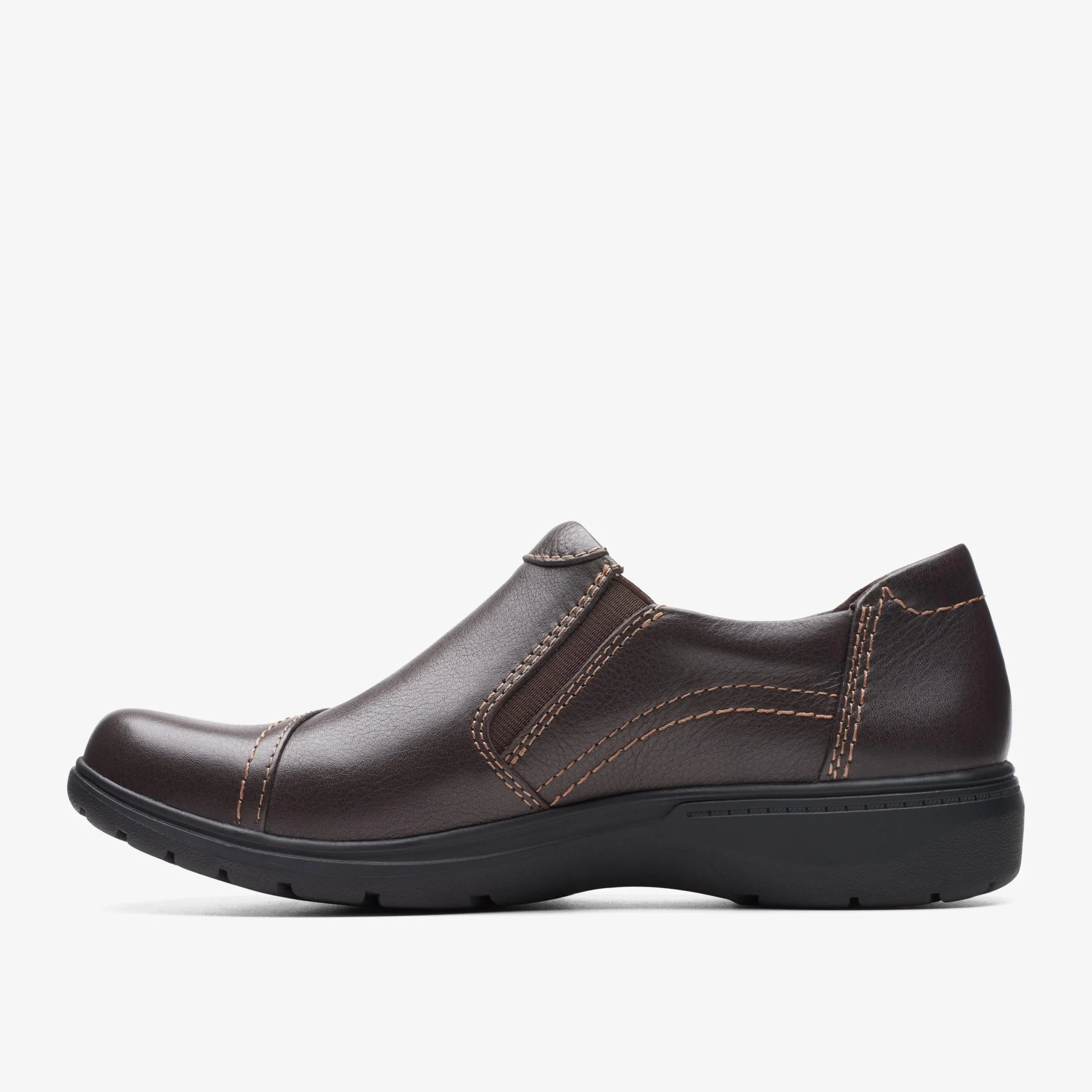 Clarks Carleigh Ray Dark Brown Leather New