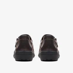 Clarks Carleigh Ray Dark Brown Leather New