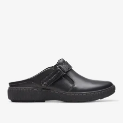 Clarks Caroline May Black Leather Discount