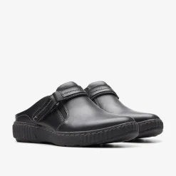 Clarks Caroline May Black Leather Discount