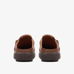 Clarks Caroline May Dark Tan Leather Cheap