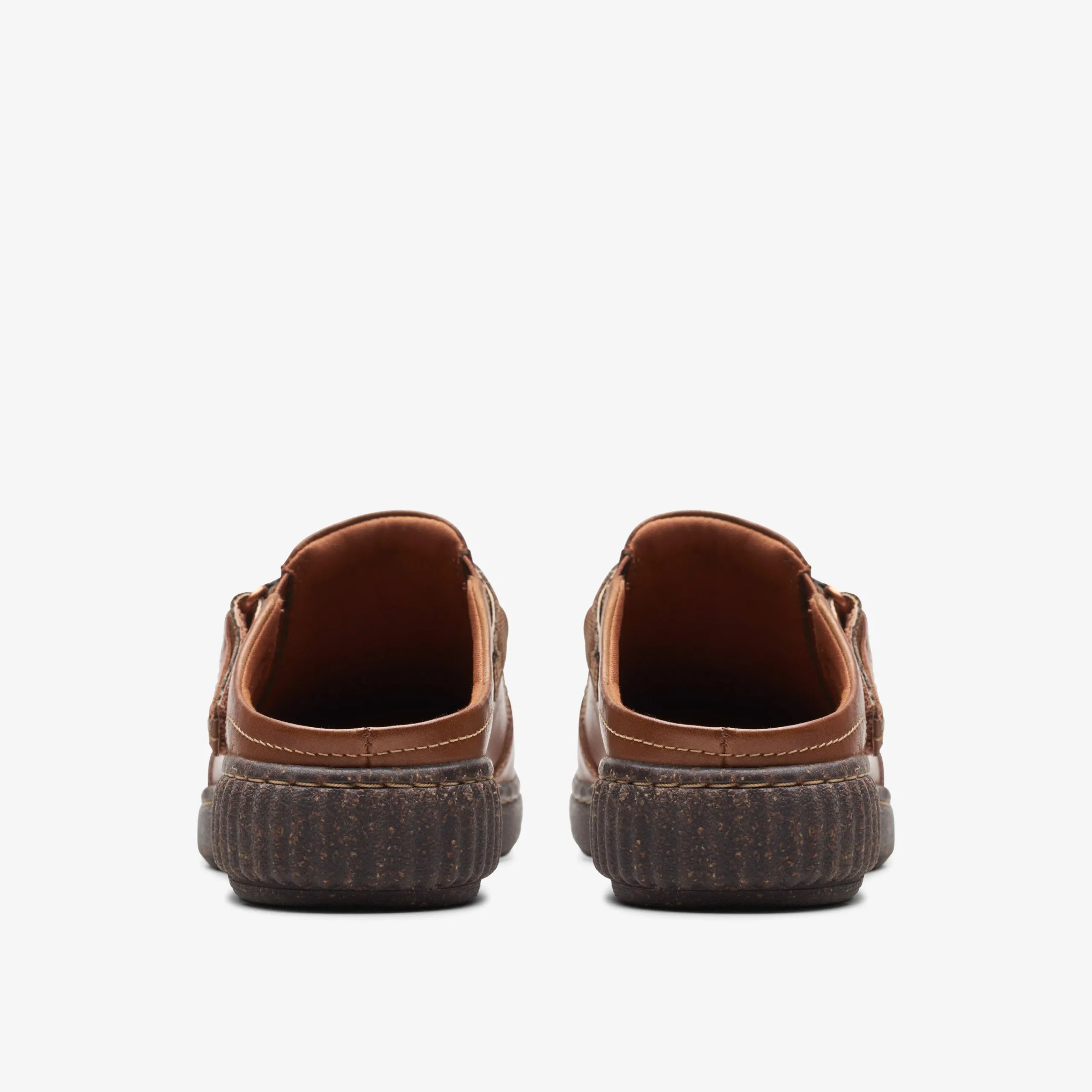 Clarks Caroline May Dark Tan Leather Cheap