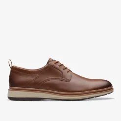 Clarks Chantry Lo Dark Tan Leather Cheap
