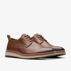 Clarks Chantry Lo Dark Tan Leather Cheap