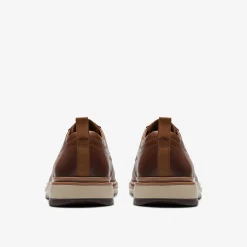 Clarks Chantry Lo Dark Tan Leather Cheap