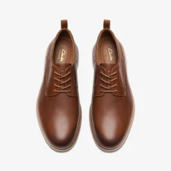Clarks Chantry Lo Dark Tan Leather Cheap