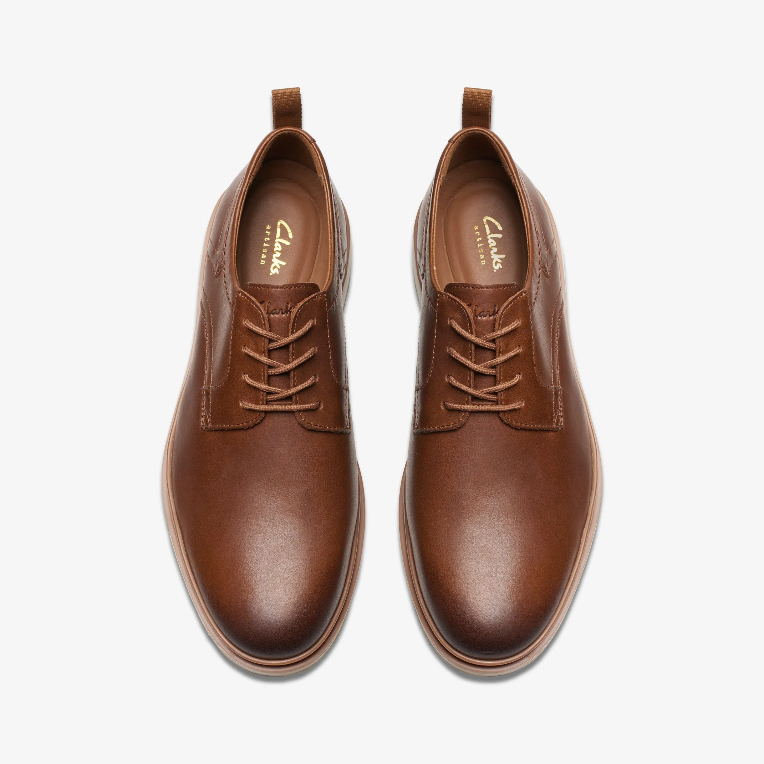 Clarks Chantry Lo Dark Tan Leather Cheap