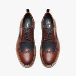 Clarks Chantry Wing British Tan Combination New