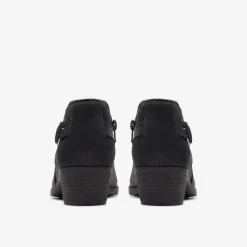 Clarks Charlten Grace Black Oily Leather New