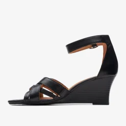 Clarks Cielo Charm Black Leather Sale