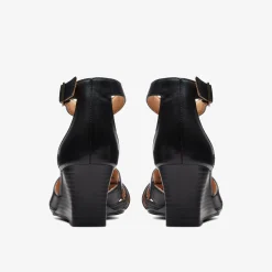 Clarks Cielo Charm Black Leather Sale