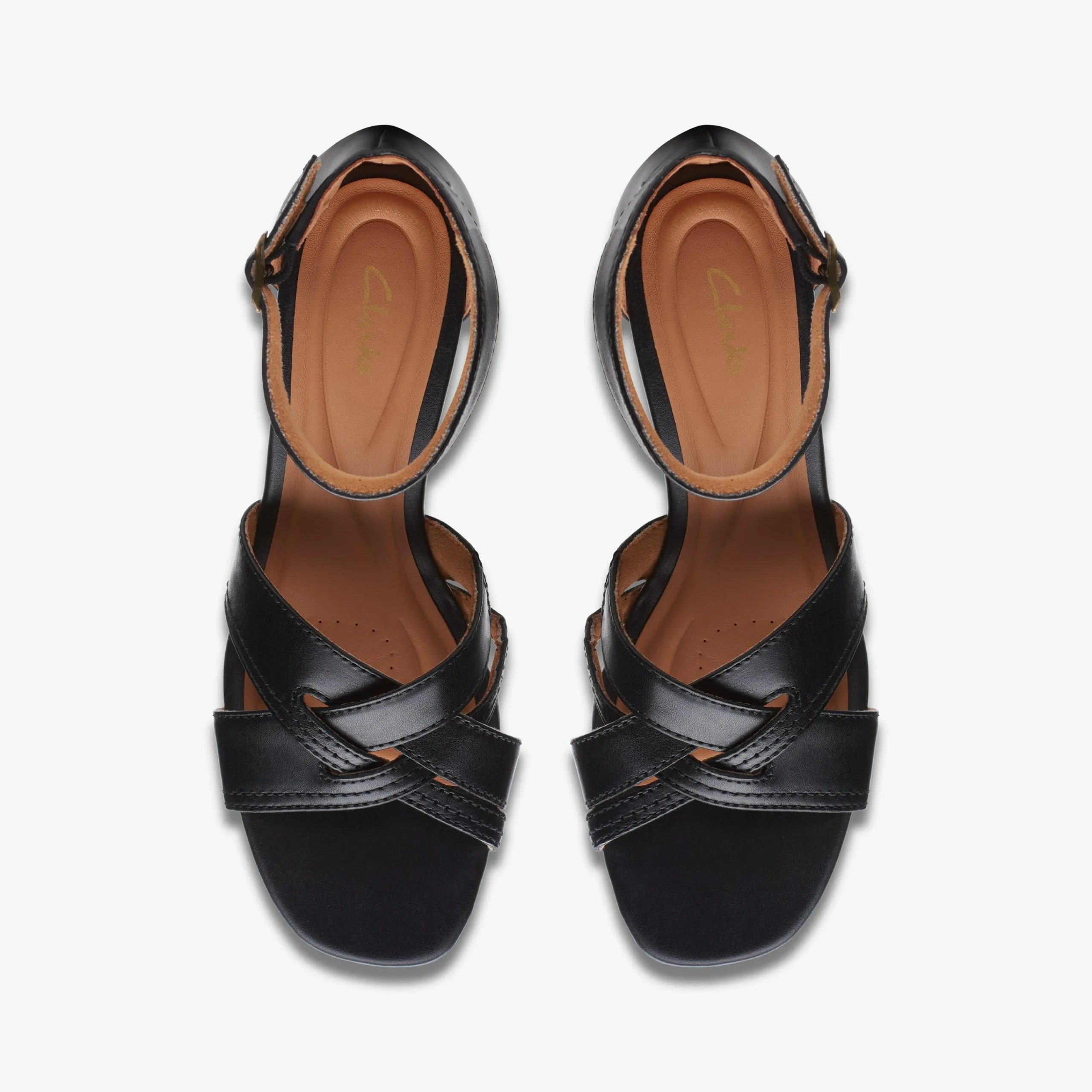 Clarks Cielo Charm Black Leather Sale