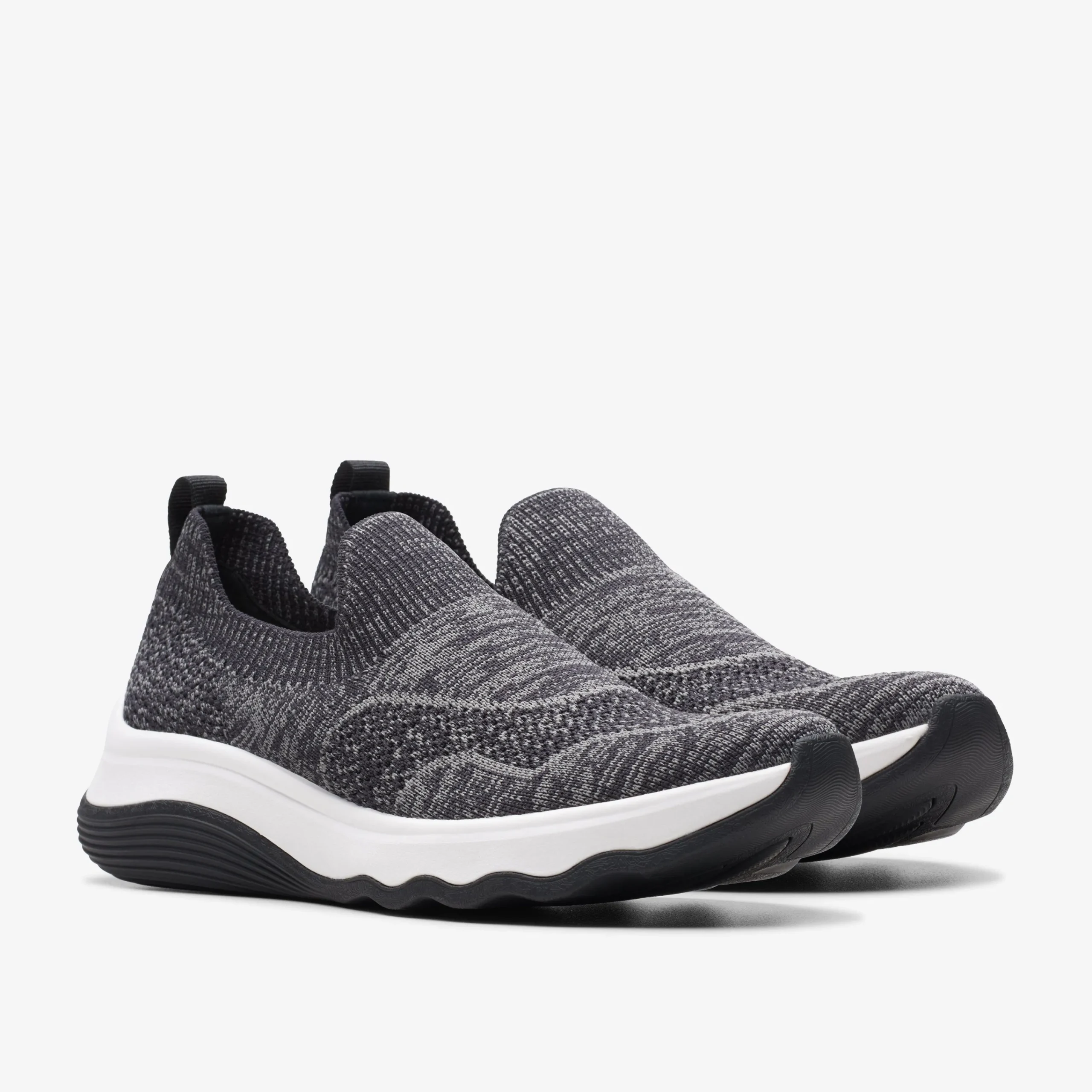 Clarks Circuit Path Black Knit Hot