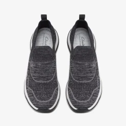 Clarks Circuit Path Black Knit Hot