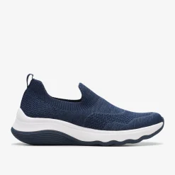 Clarks Circuit Path Navy Knit Clearance