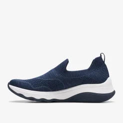 Clarks Circuit Path Navy Knit Clearance