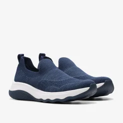 Clarks Circuit Path Navy Knit Clearance