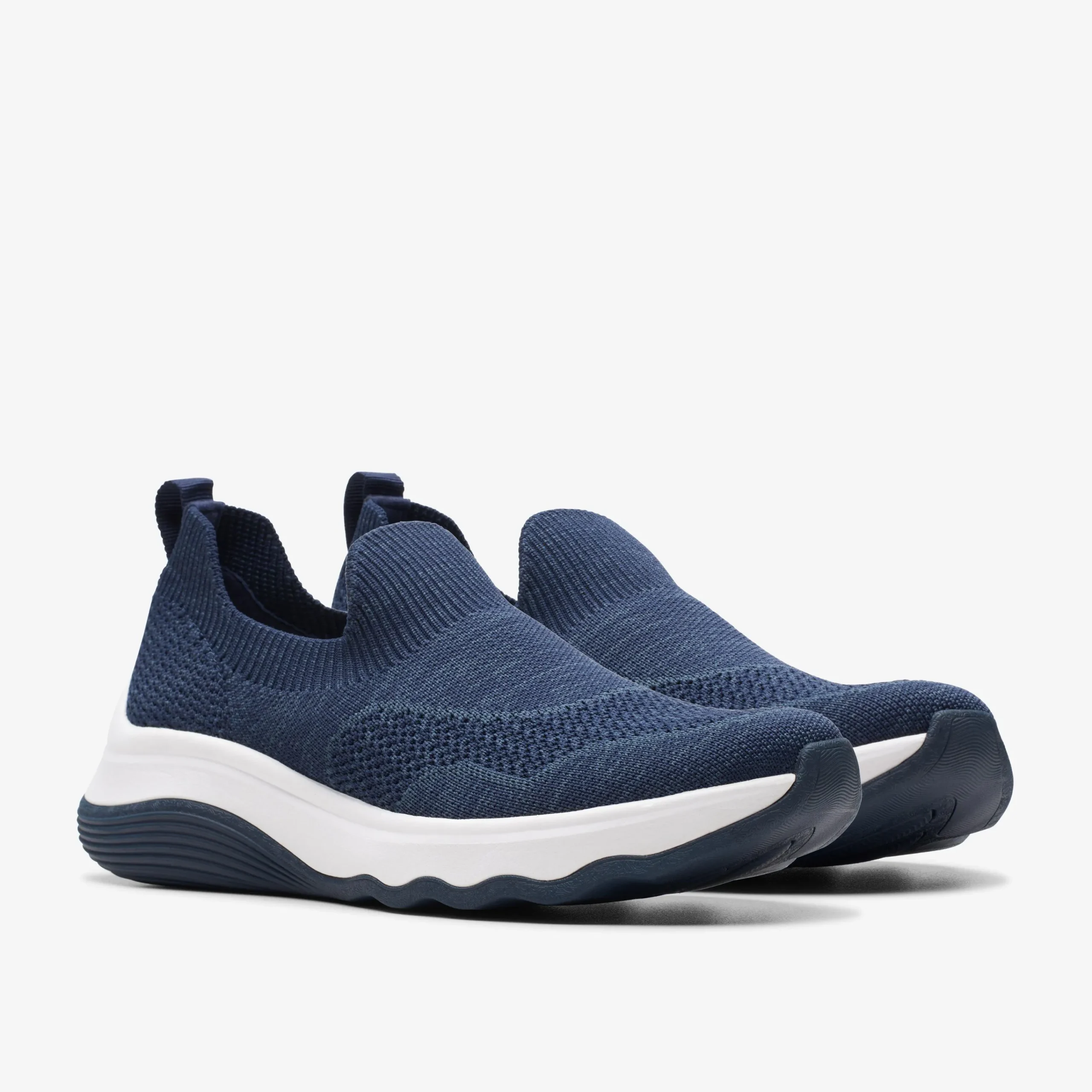 Clarks Circuit Path Navy Knit Clearance