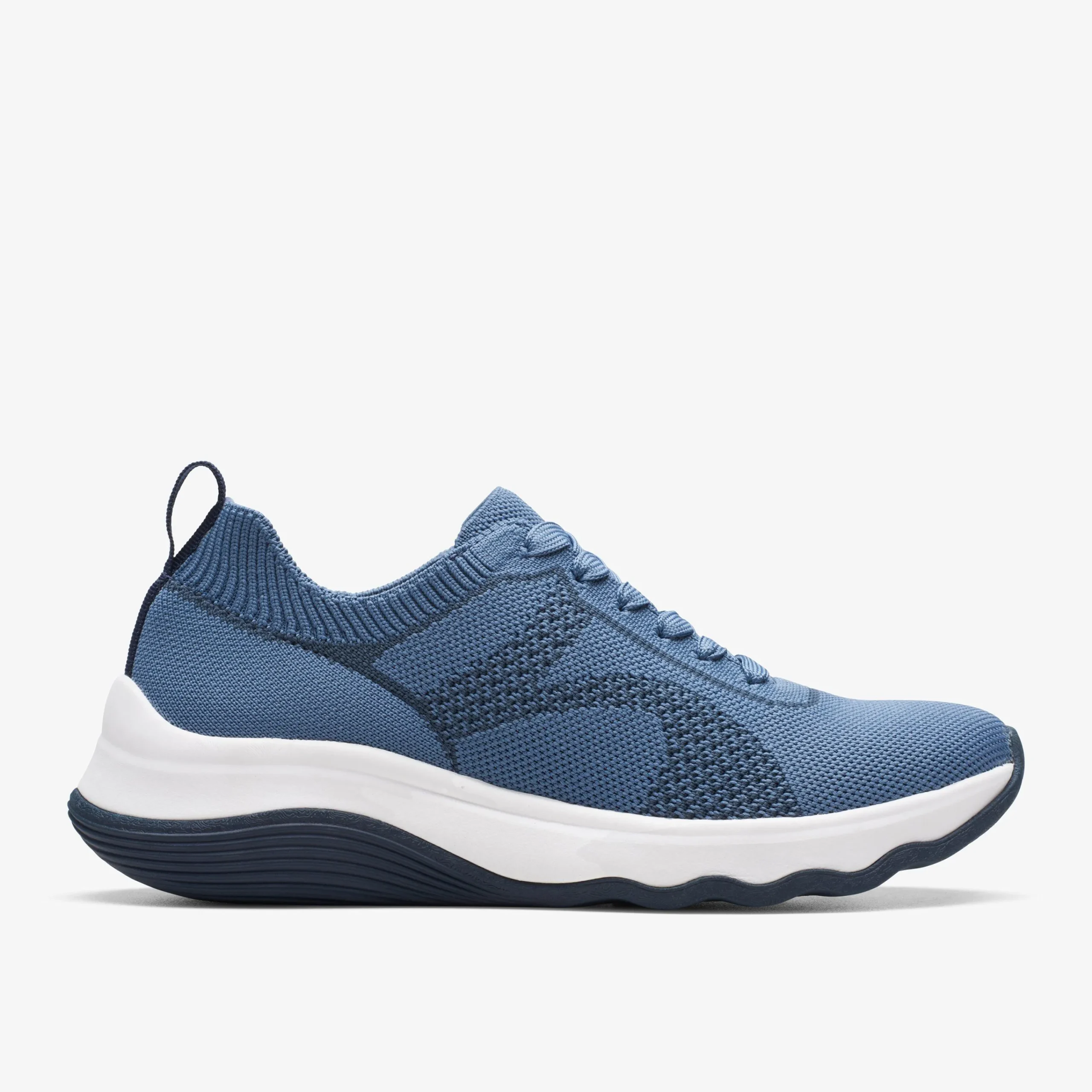 Clarks Circuit Tie Denim Blue Knit Discount