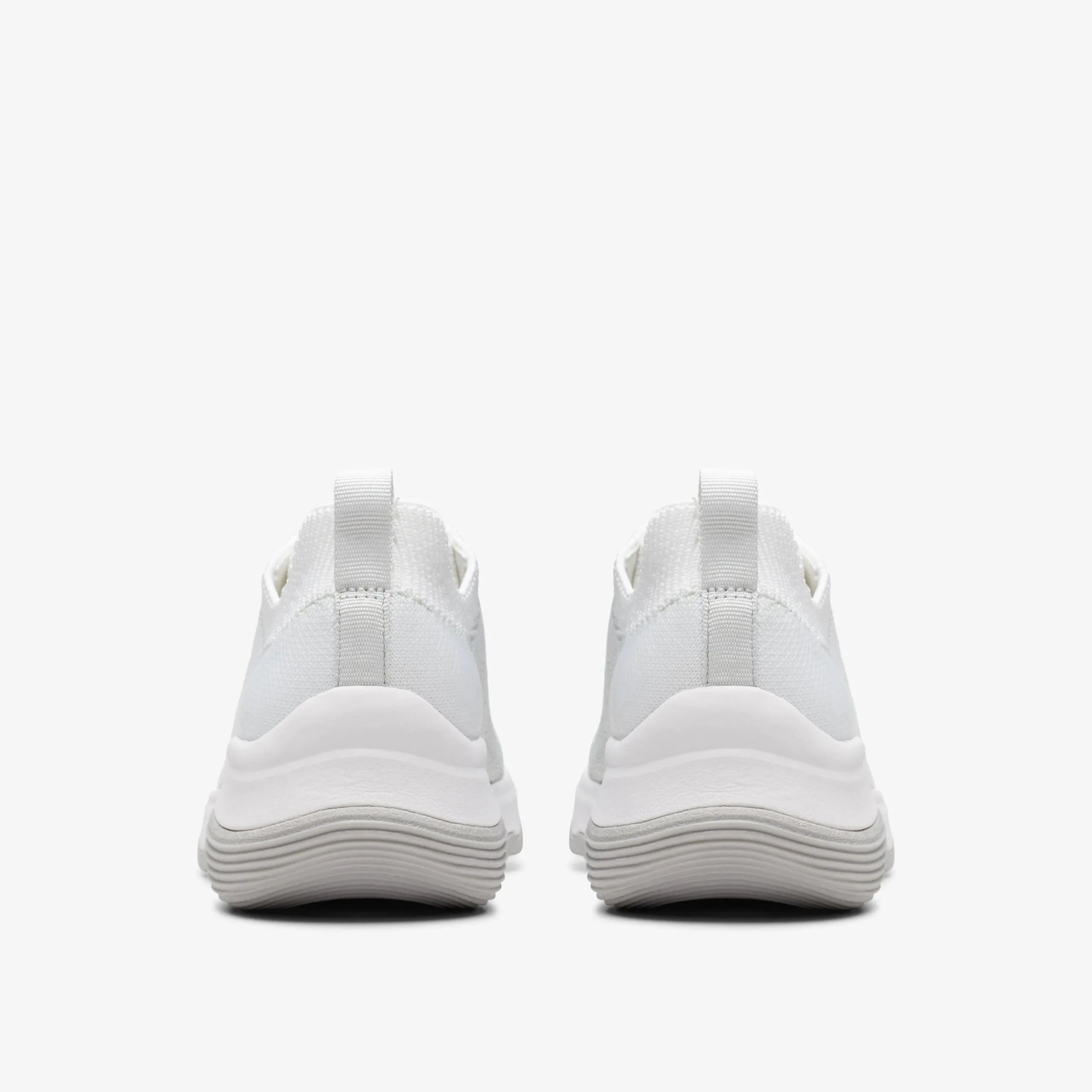 Clarks Circuit Tie White Knit Clearance