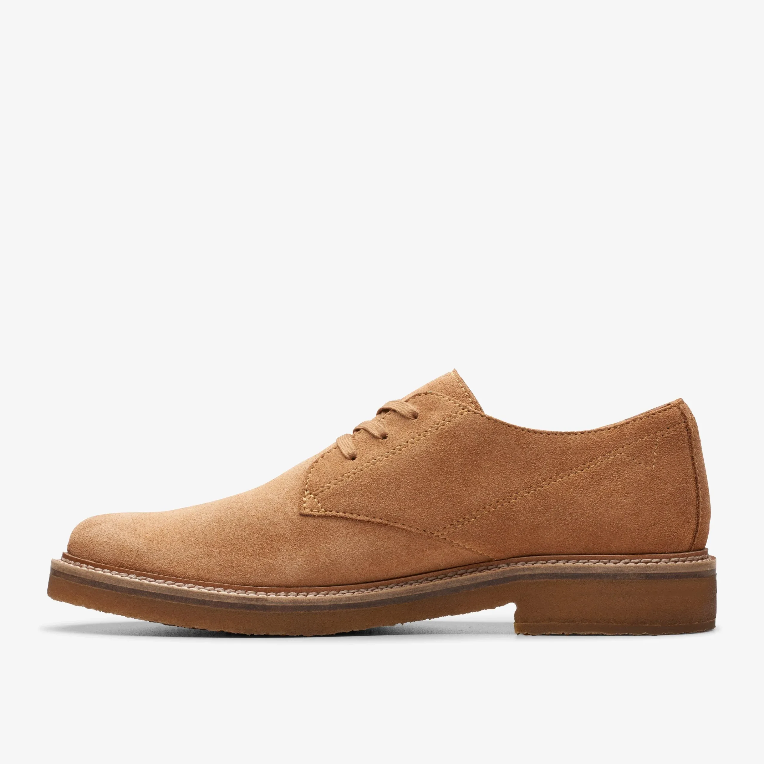 Clarks Clarkdale Derby Light Tan Suede New