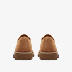 Clarks Clarkdale Derby Light Tan Suede New