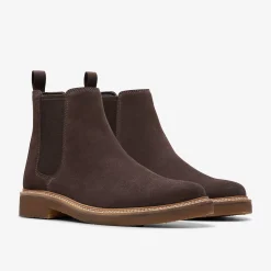 Clarks Clarkdale Easy Dark Brown Suede Flash Sale