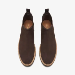 Clarks Clarkdale Easy Dark Brown Suede Flash Sale