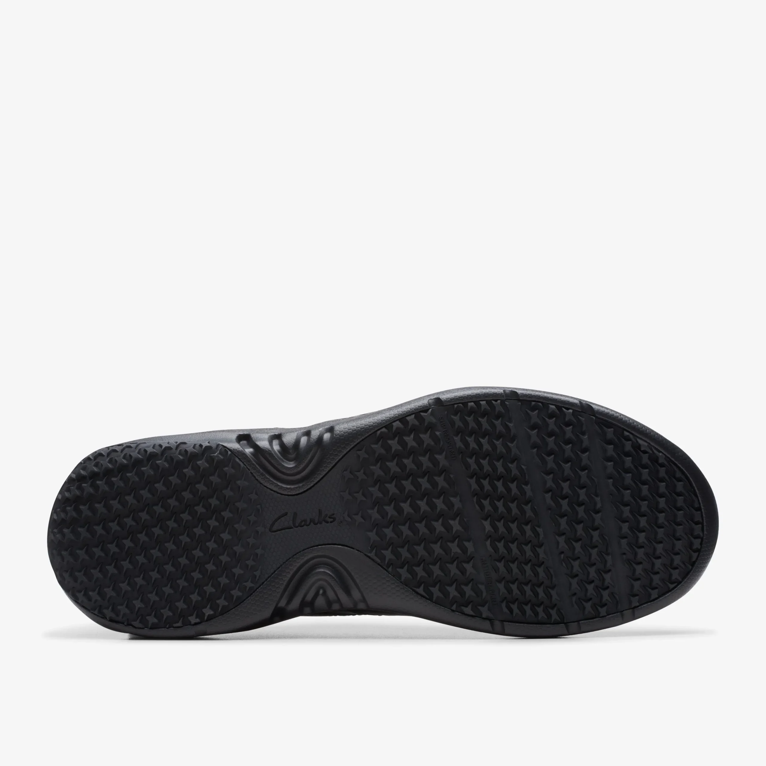 Clarks Pro Lace Black Leather New
