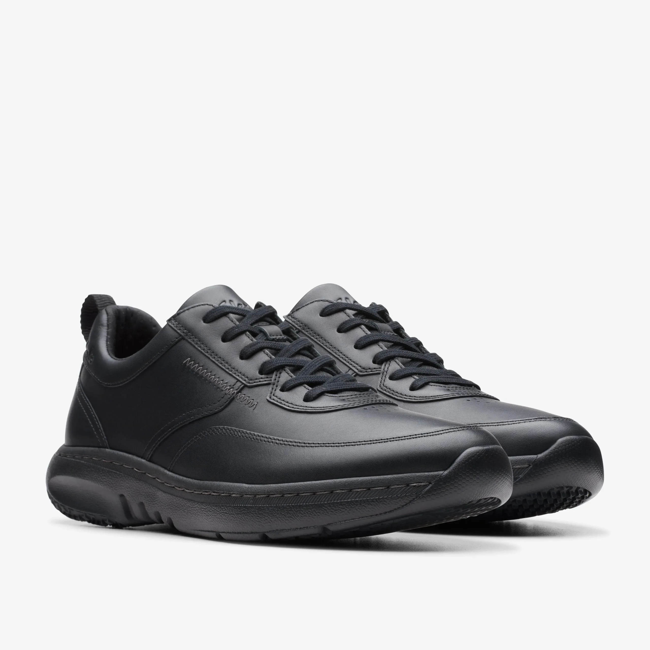 Clarks Pro Lace Black Leather New