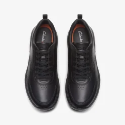 Clarks Pro Lace Black Leather New