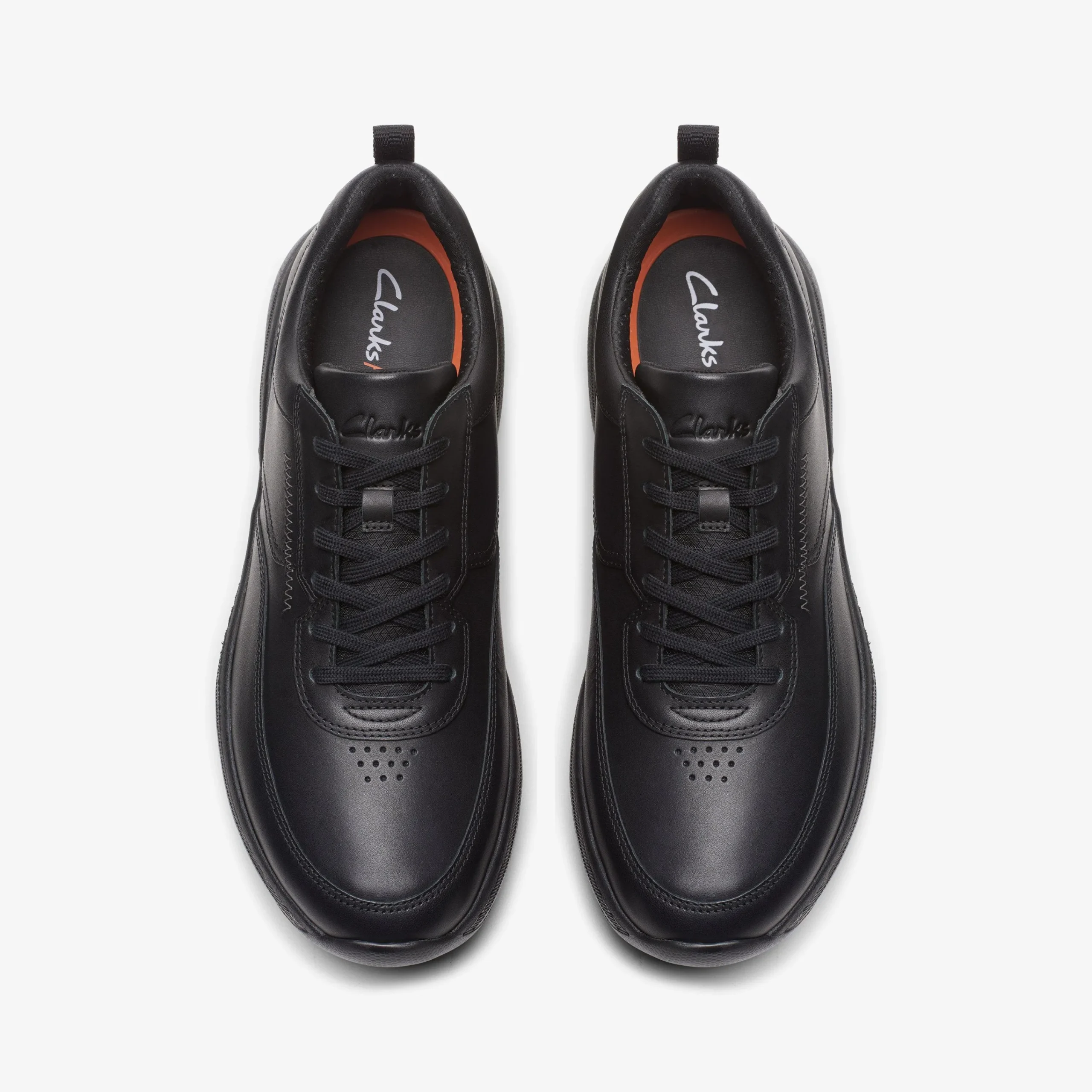 Clarks Pro Lace Black Leather New