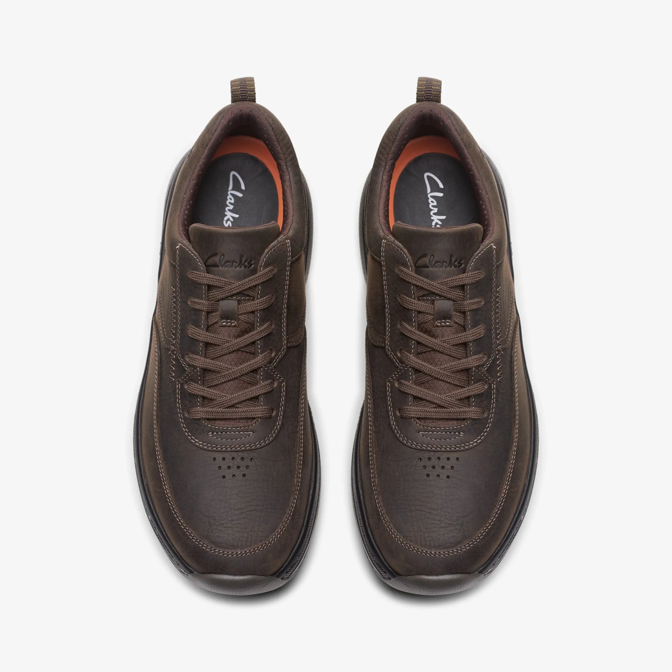 Clarks Pro Lace Dark Brown Tumbled Best Sale