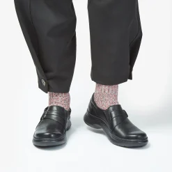Clarks Pro Sky Black Leather Best Sale