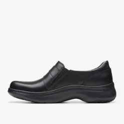 Clarks Pro Sky Black Leather Best Sale
