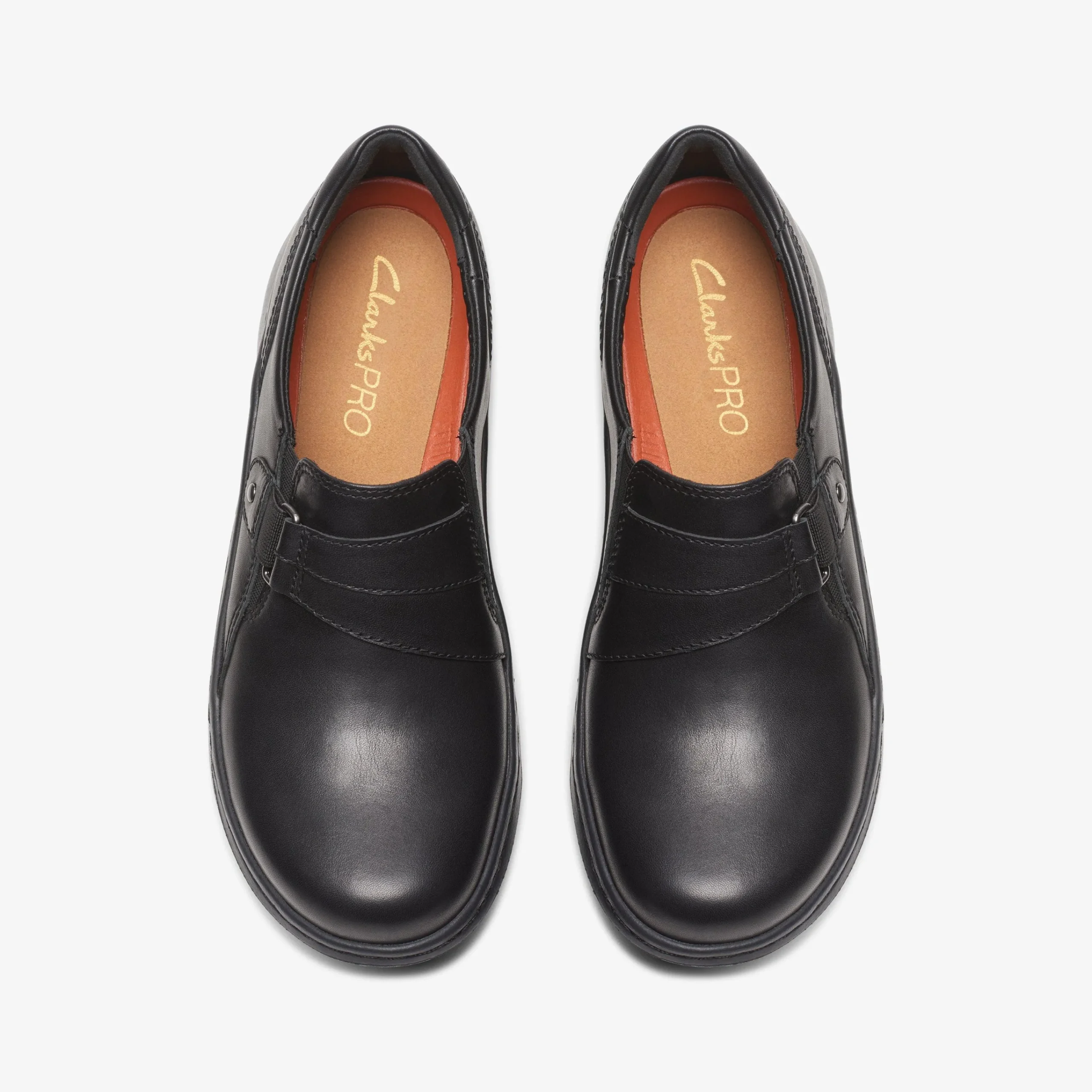 Clarks Pro Sky Black Leather Best Sale