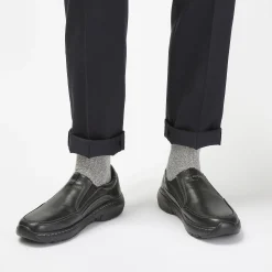 Clarks Pro Step Black Leather Flash Sale