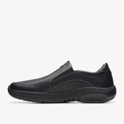 Clarks Pro Step Black Leather Flash Sale